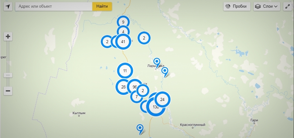 Карта проблем карпинска