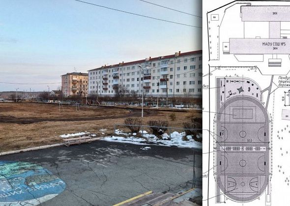В школе №5 полностью переделают стадион и спортивные площадки