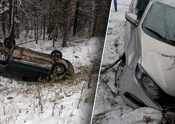 На прошлой неделе рядом с Карпинском перевернулись два автомобиля