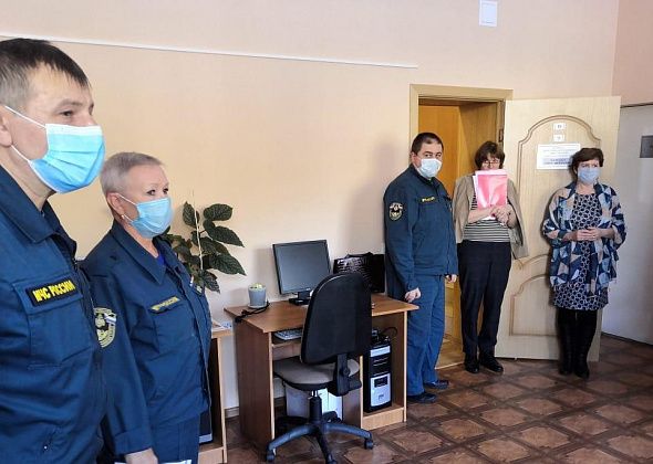 Пожарные провели для сотрудников Центра занятости тренировку по эвакуации